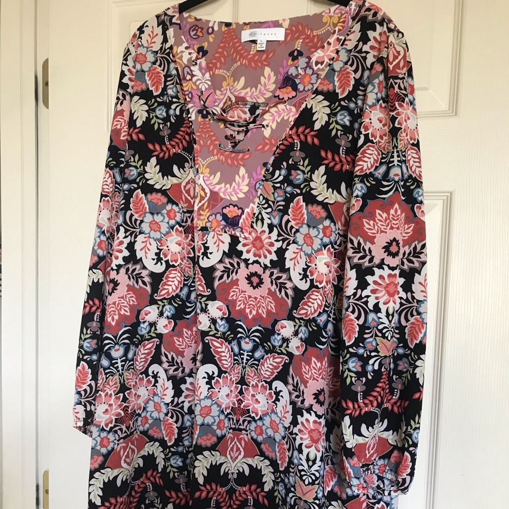 Ladies multi-print “Fever” brand (Dillard’s) dress
